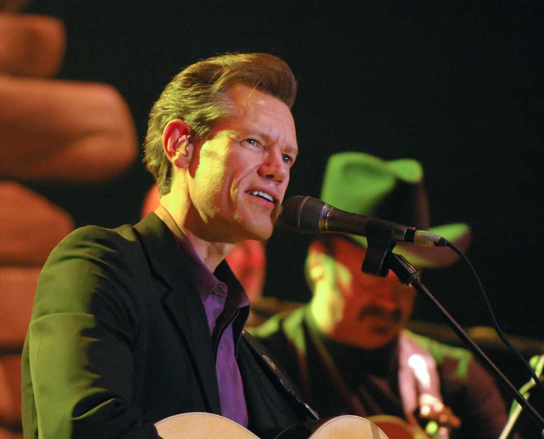 Musician Randy Travis onstage