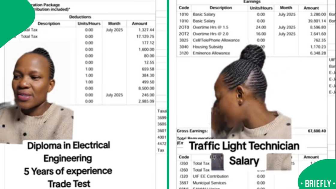 A surprising payslip highlighted how much South African traffic light technicians could earn with overtime