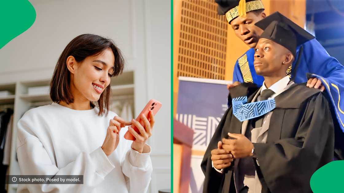 South Africans were happy for a graduate who got emotional on stage. South Africans were happy for a graduate who got emotional on stage.