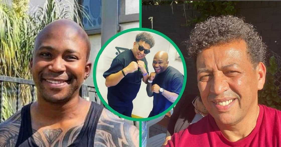 Musician NaakMusiq and AKA's father Tony Forbes are training together for boxing. Musician NaakMusiq and AKA's father Tony Forbes are training together for boxing.