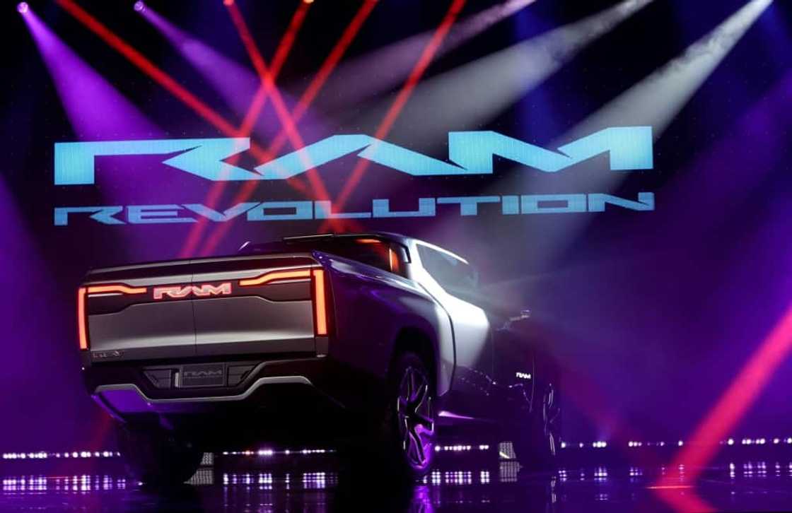 Stellantis' Ram 1500 Revolution battery-electric pickup truck is supposed to have an industry-busting range of 800 kilometres (500 miles) on a single charge when it hits markets in 2025 Stellantis' Ram 1500 Revolution battery-electric pickup truck is supposed to have an industry-busting range of 800 kilometres (500 miles) on a single charge when it hits markets in 2025