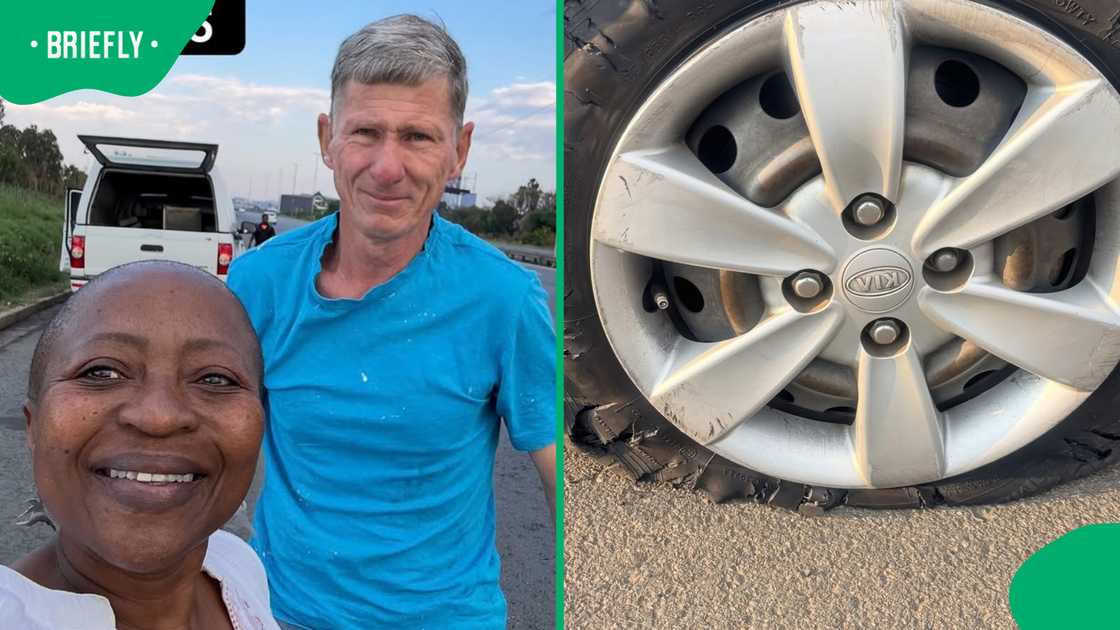 Kgomotso Matsunyane searches for Oom Gert after M2 tyre rescue Kgomotso Matsunyane searches for Oom Gert after M2 tyre rescue