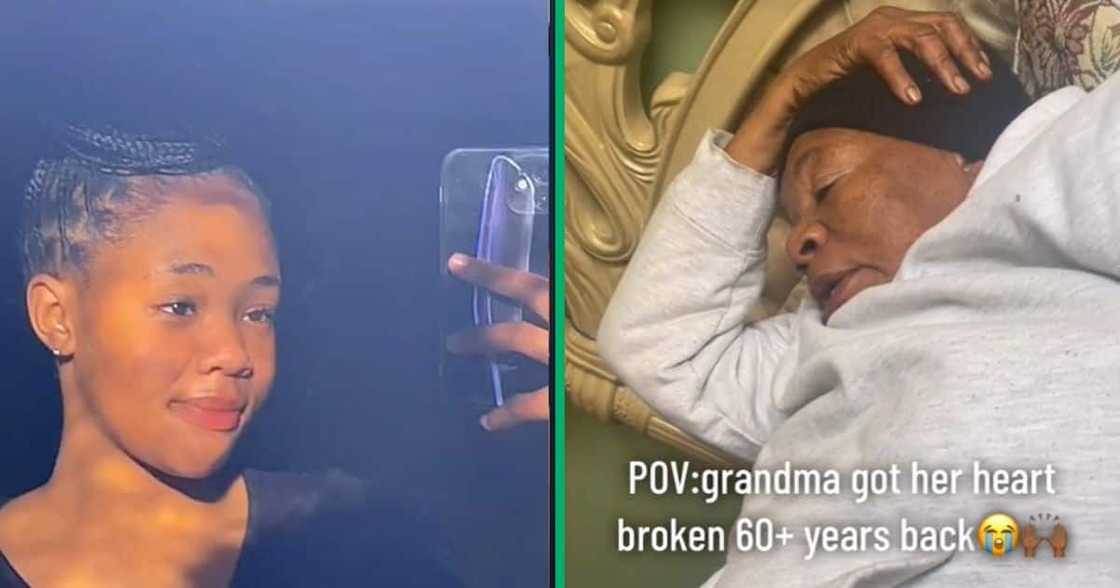 TikTok video of woman's grandman speaking about love life TikTok video of woman's grandman speaking about love life