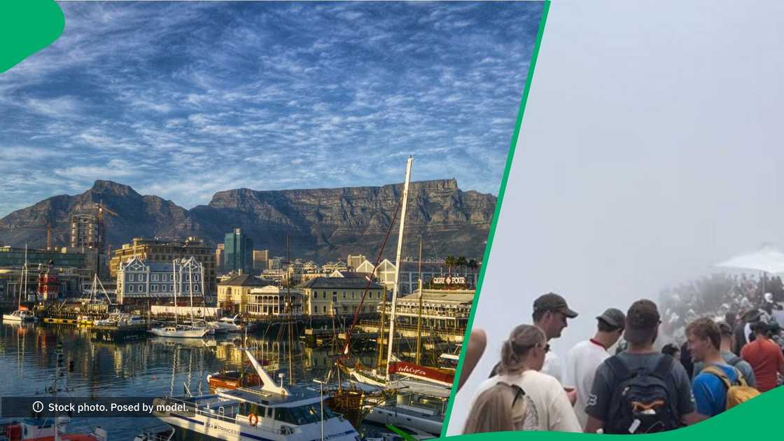 Cape Town crowd at Table Mountain