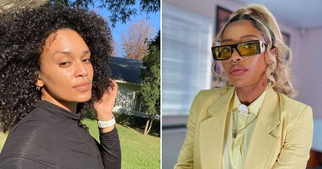 DJ Zinhle and Pearl Thusi DJ Zinhle and Pearl Thusi