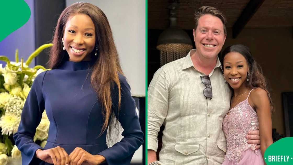 Faith Mangope and her fiancé celebrated their engagement