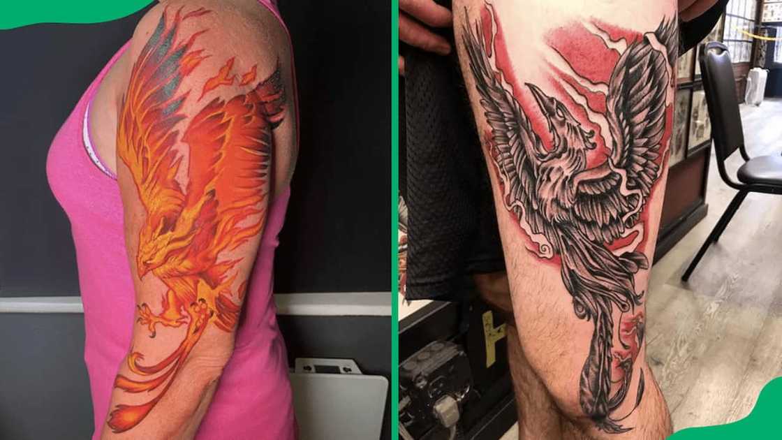 Flaming phoenix tattoos Flaming phoenix tattoos