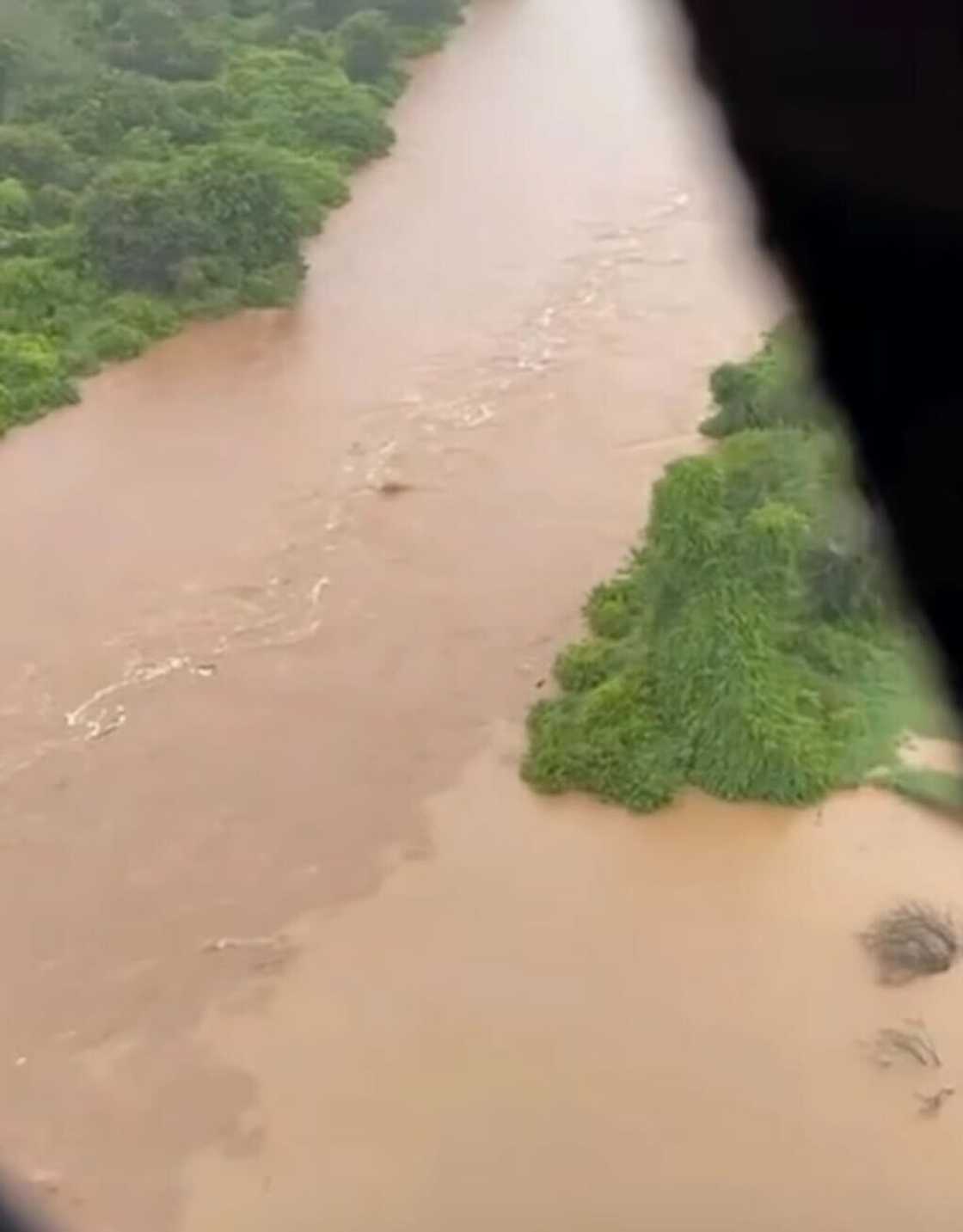 Aerial views that captured the Kruger National Park flooding.