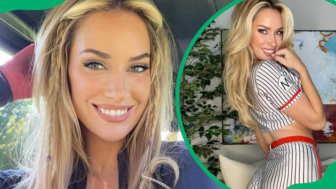 Paige Spiranac posing for a photo Paige Spiranac posing for a photo