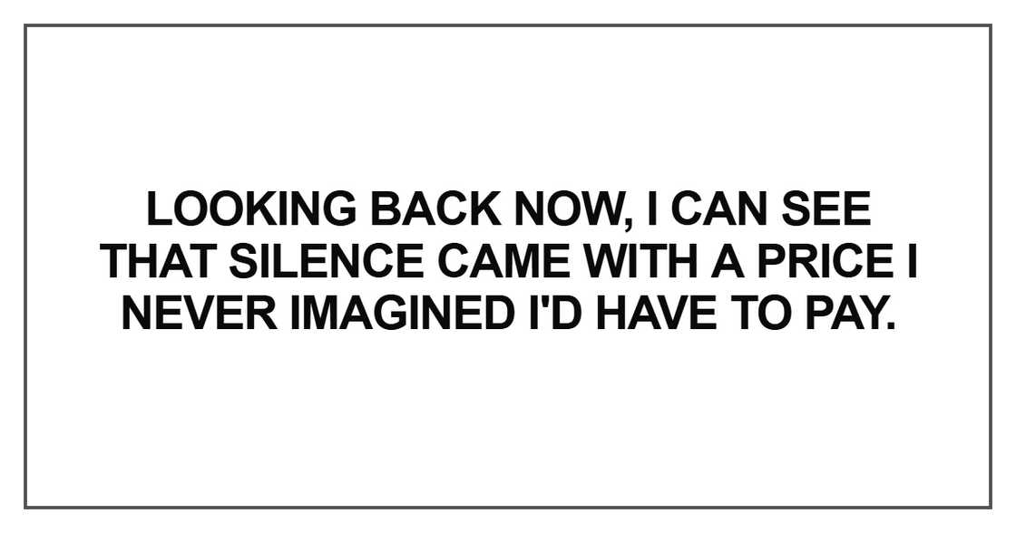 Looking back now, I can see
