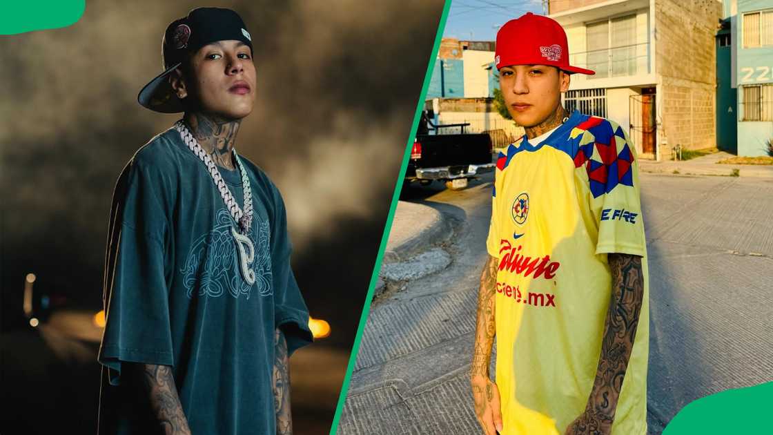 Tornillo wearing hip-hop fashion Tornillo wearing hip-hop fashion