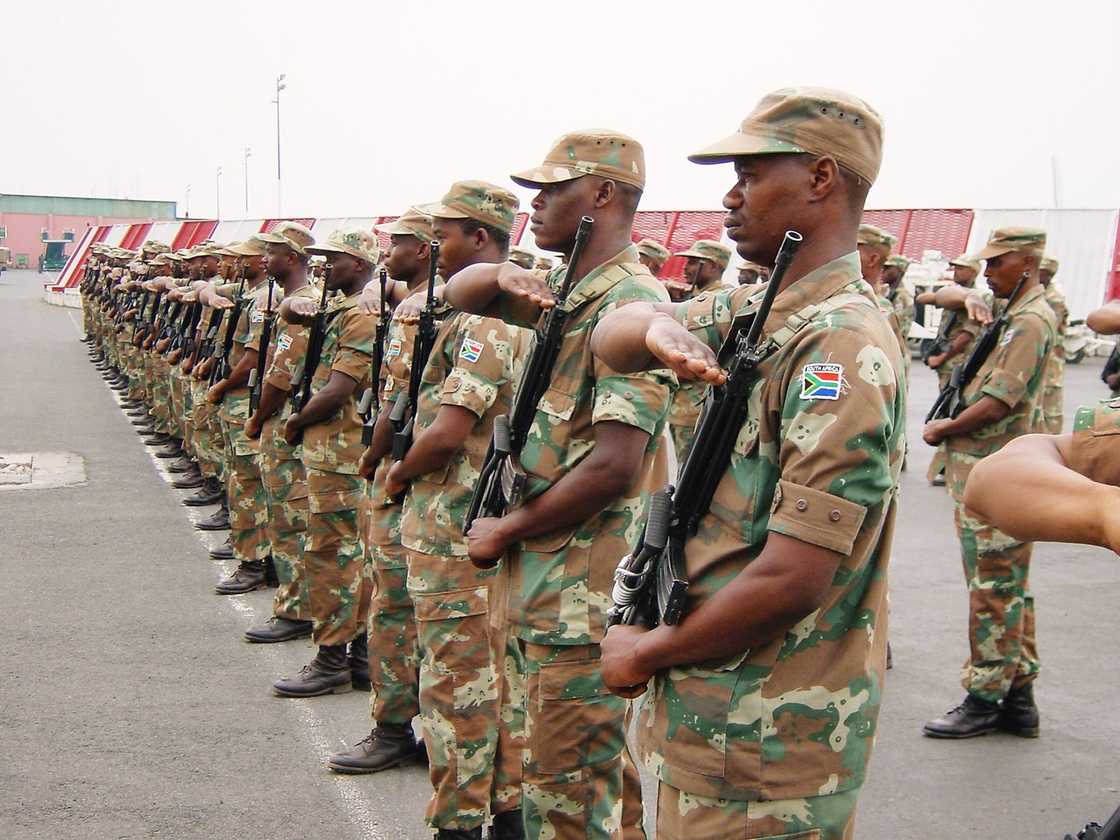 Members of the South African National Defence Force