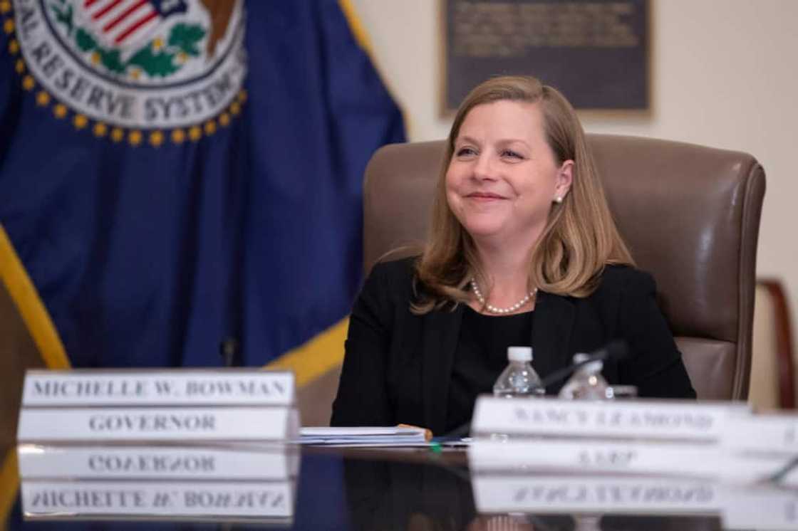 US Federal Reserve Governor Michelle Bowman said she is encouraged by labor market strength and low debt levels among households US Federal Reserve Governor Michelle Bowman said she is encouraged by labor market strength and low debt levels among households