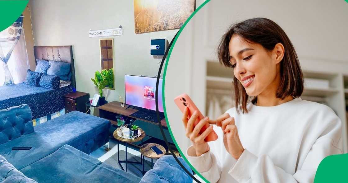 A gentleman showed off his stunning living space on social media. A gentleman showed off his stunning living space on social media.