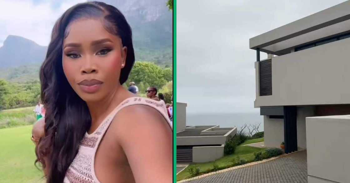 A TikTok video of a woman showcasing her bestie's house. A TikTok video of a woman showcasing her bestie's house.