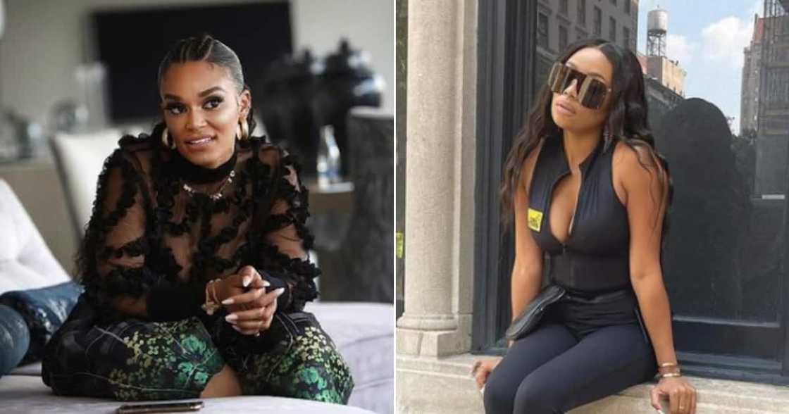 Pearl Thusi, Bonang Matheba, social media Pearl Thusi, Bonang Matheba, social media