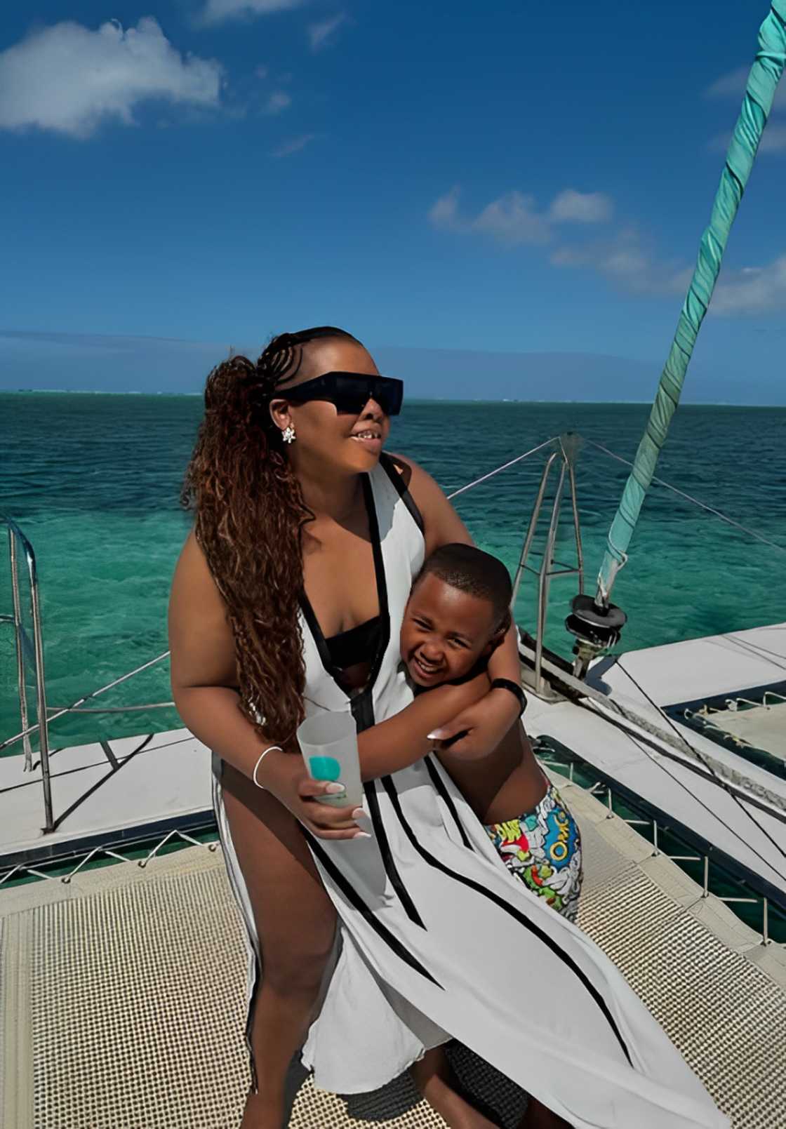 Netizens reacted to picture of Anele's son in his uniform Netizens reacted to picture of Anele's son in his uniform