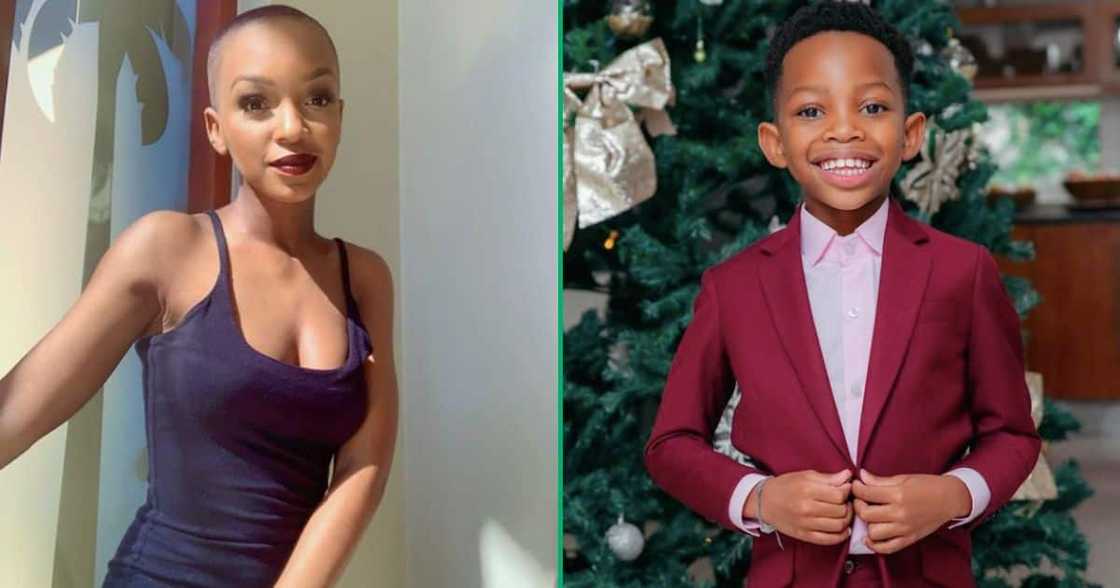 Nandi Madida shows off her son Shaka's talent