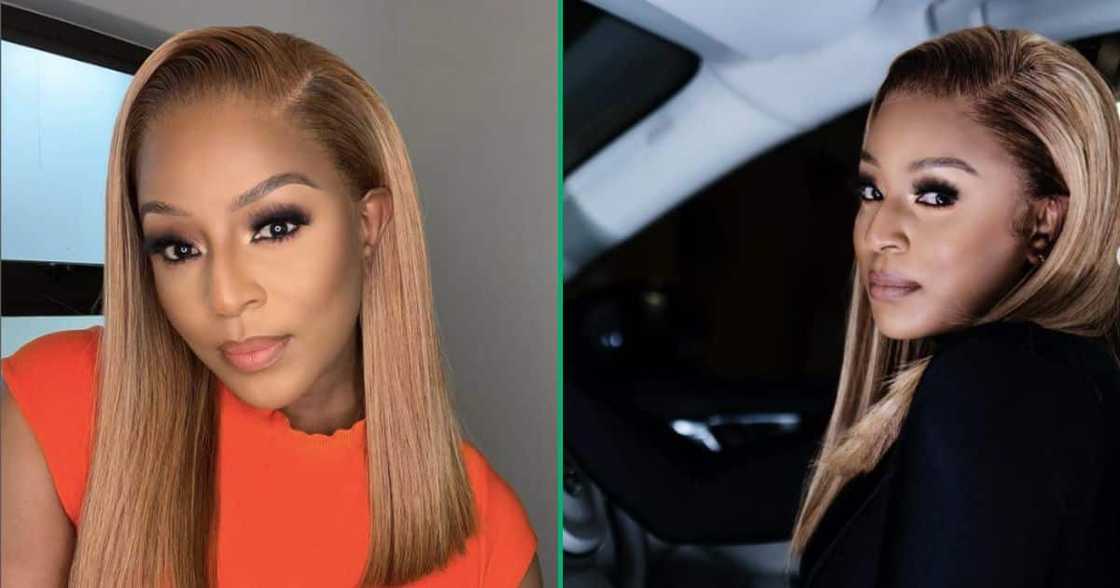 Jessica Nkosi shows off her new car Jessica Nkosi shows off her new car