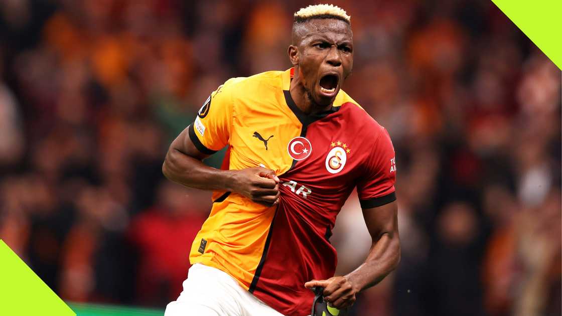 Victor Osimhen, Galatasaray, Tottenham Hotspur, Ali Sami Yen Spor Kompleski, Istanbul, Turkiye, UEFA Europa League. Victor Osimhen, Galatasaray, Tottenham Hotspur, Ali Sami Yen Spor Kompleski, Istanbul, Turkiye, UEFA Europa League.