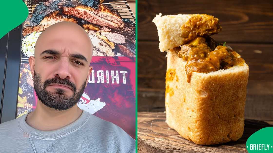 An Australian man put a twist on the bunny chow. An Australian man put a twist on the bunny chow.