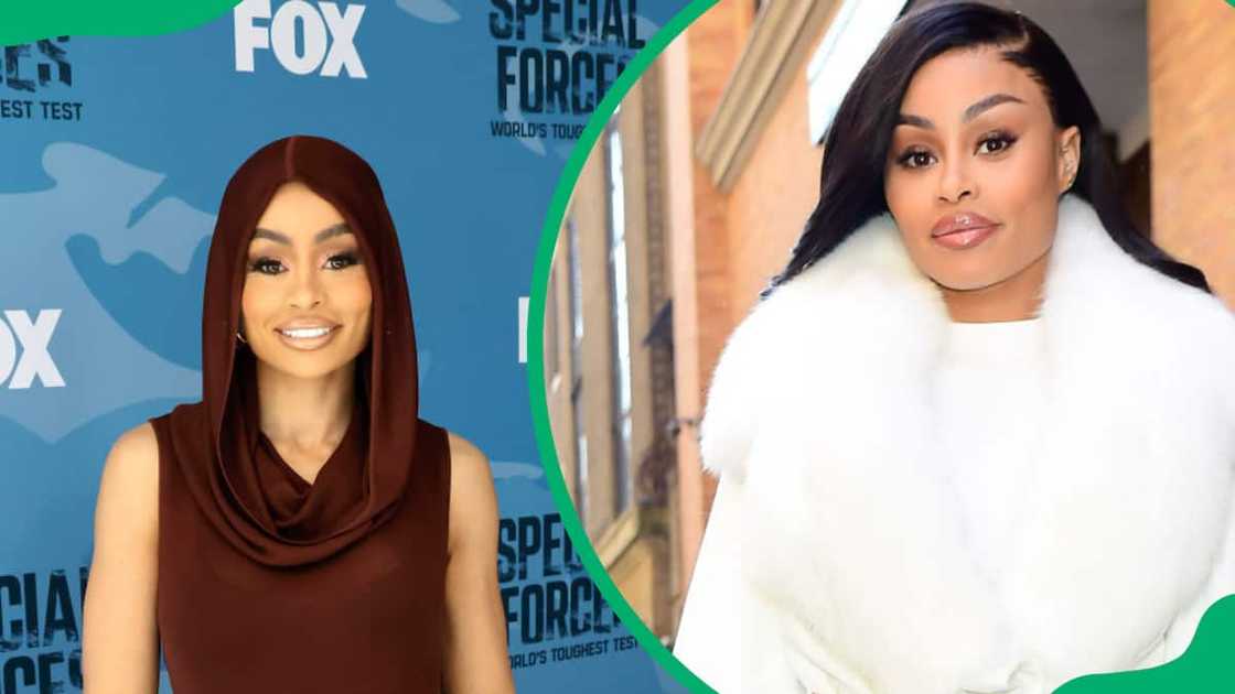 Blac Chyna at Fox Studio Lot in Los Angeles, California (L). Blac Chyna in New York City (R). Blac Chyna at Fox Studio Lot in Los Angeles, California (L). Blac Chyna in New York City (R).