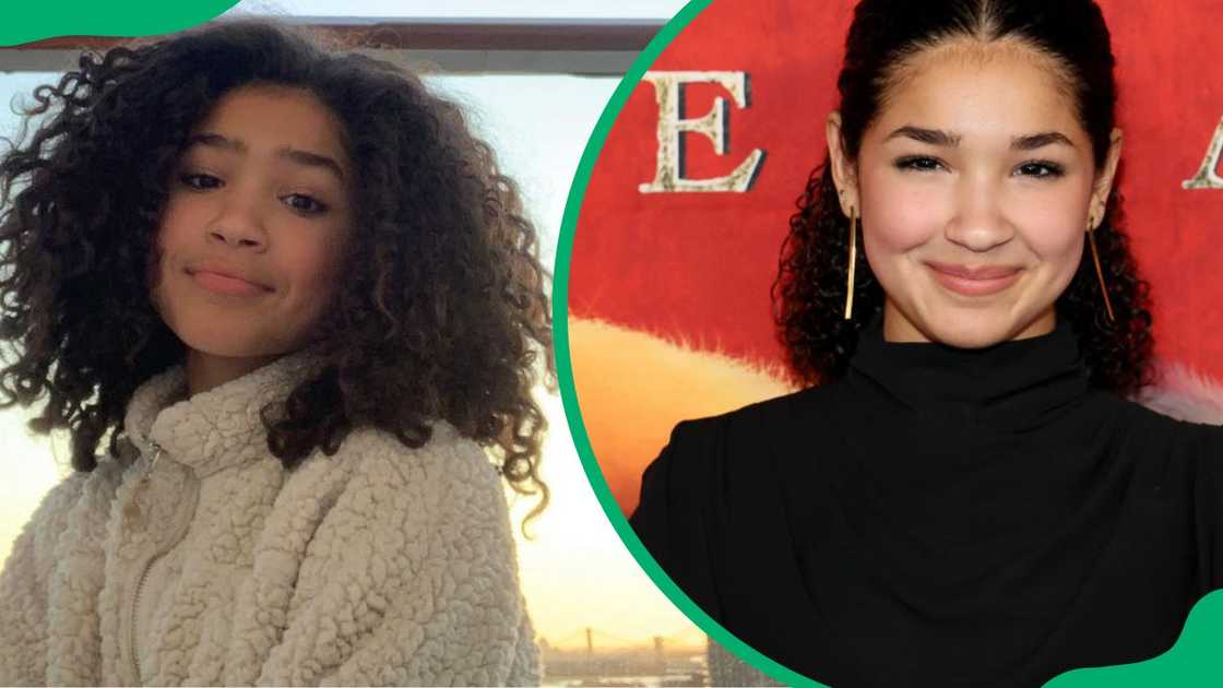 Laila Lockhart posing for a photo (L). The actress at the 2022 Puss In Boots: The Last Wish premiere (R) Laila Lockhart posing for a photo (L). The actress at the 2022 Puss In Boots: The Last Wish premiere (R)