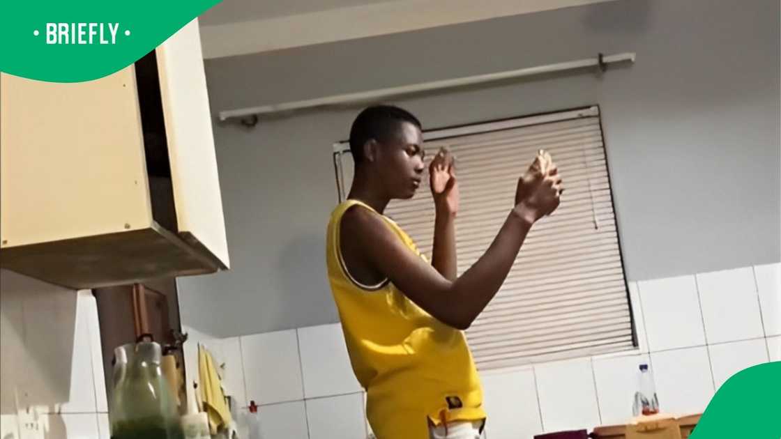 Young man in TikTok video uses sign language with deaf gf Young man in TikTok video uses sign language with deaf gf