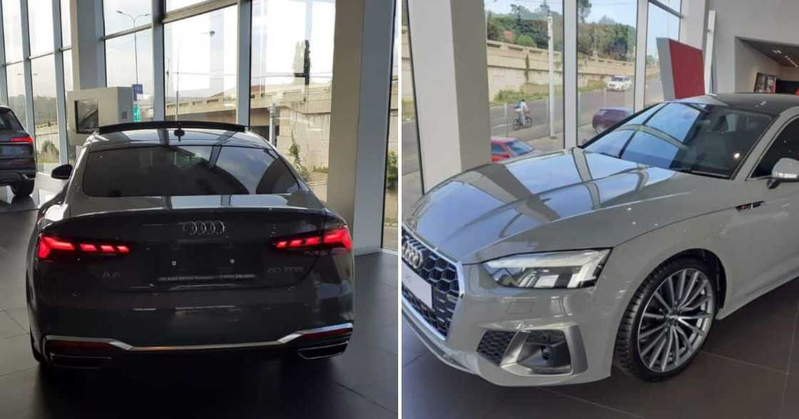 Ndumiso Mpanza shows off his new Audi A5 purchase Ndumiso Mpanza shows off his new Audi A5 purchase