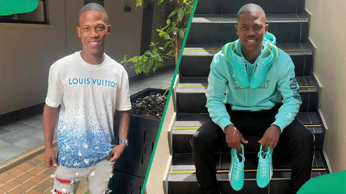 Du Preez posing for different photos Du Preez posing for different photos