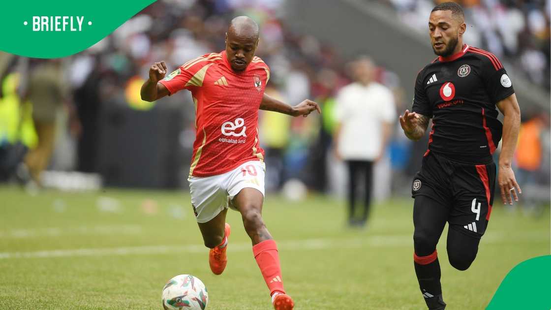Percy Tau in action against Orlando Pirates in the CAF Champions League. Percy Tau in action against Orlando Pirates in the CAF Champions League.