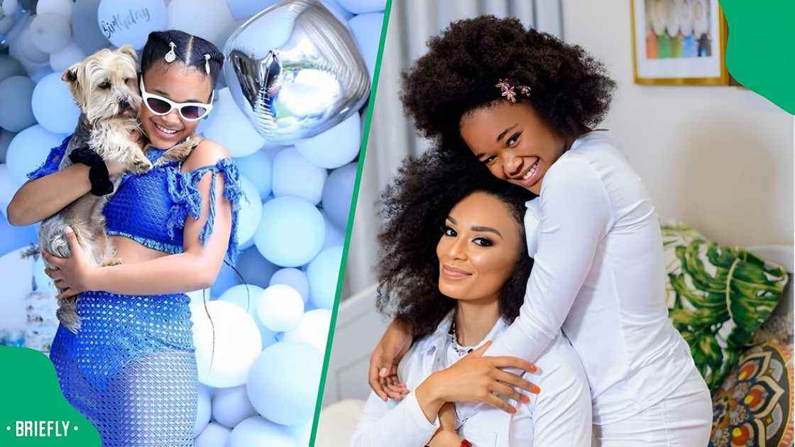 Pearl Thusi gushed over her daughter. Pearl Thusi gushed over her daughter.