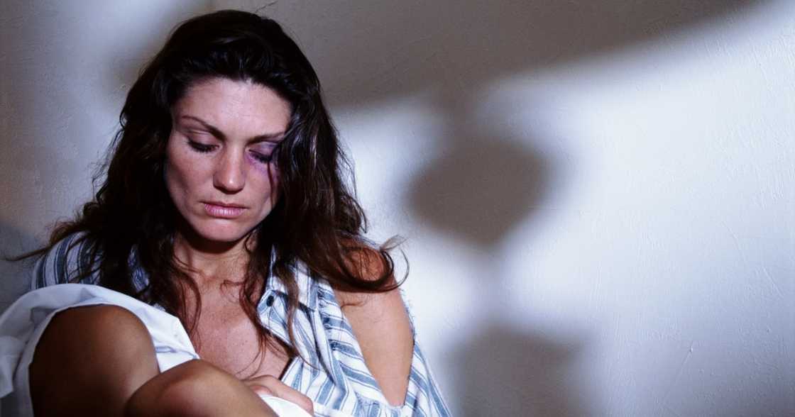 Sad woman in shame Sad woman in shame