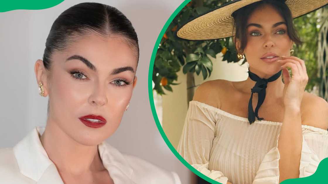 Actor Serinda Swan posing for photos. Actor Serinda Swan posing for photos.