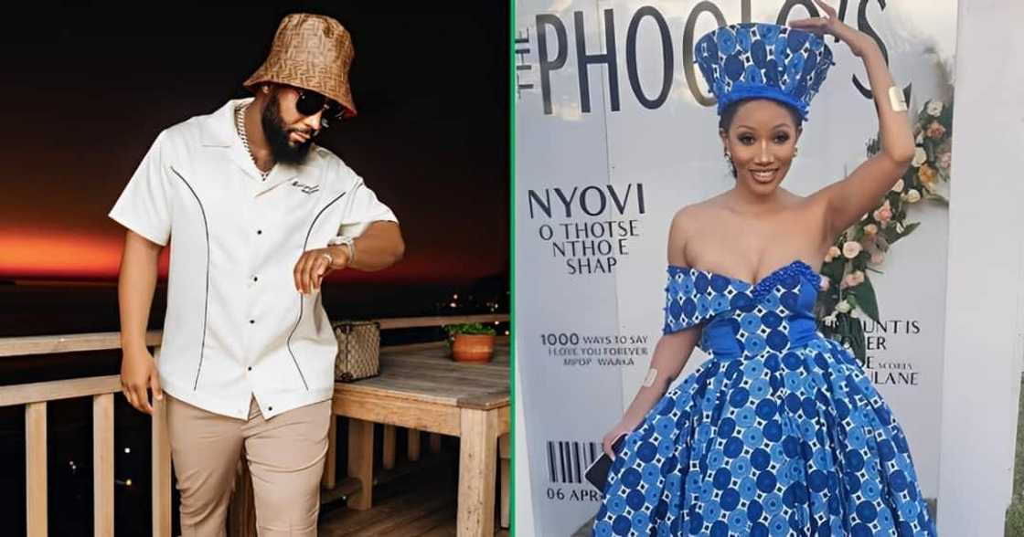 Cassper Nyovest dances with his wife