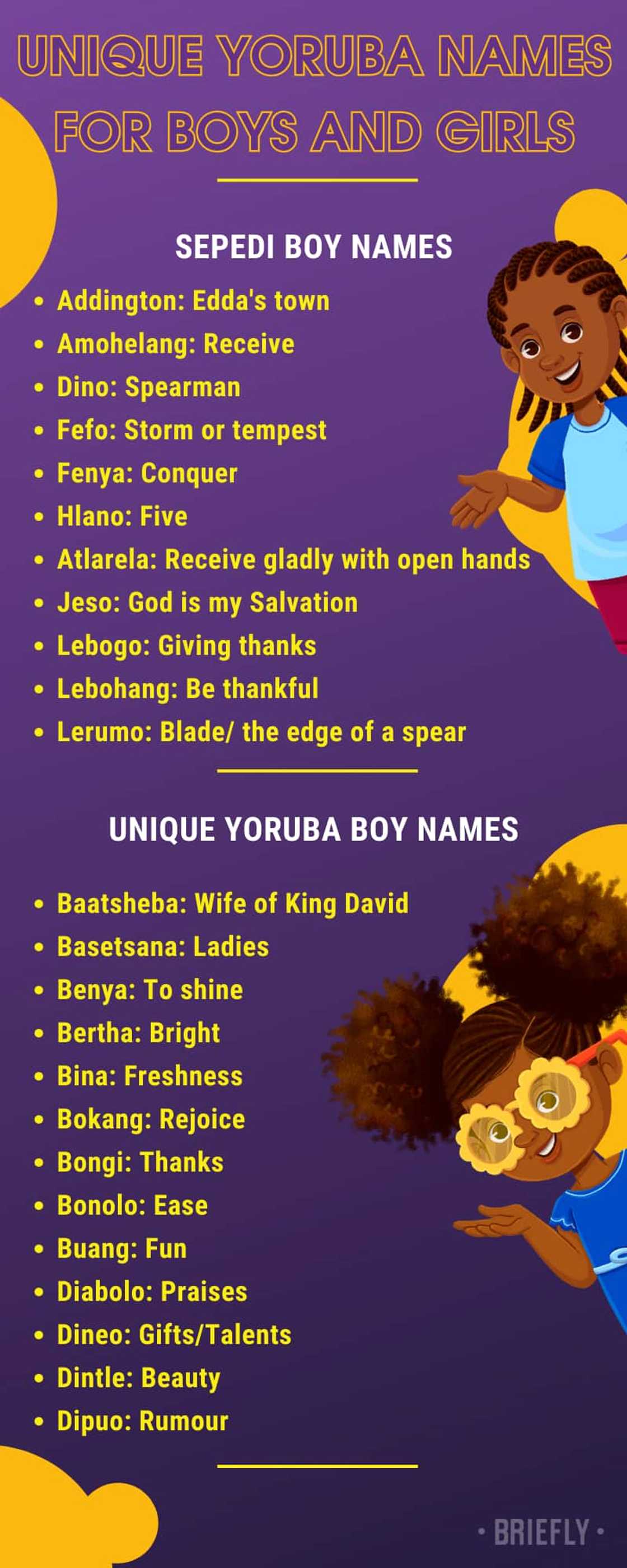 Traditional Sepedi names for boys and girls Traditional Sepedi names for boys and girls