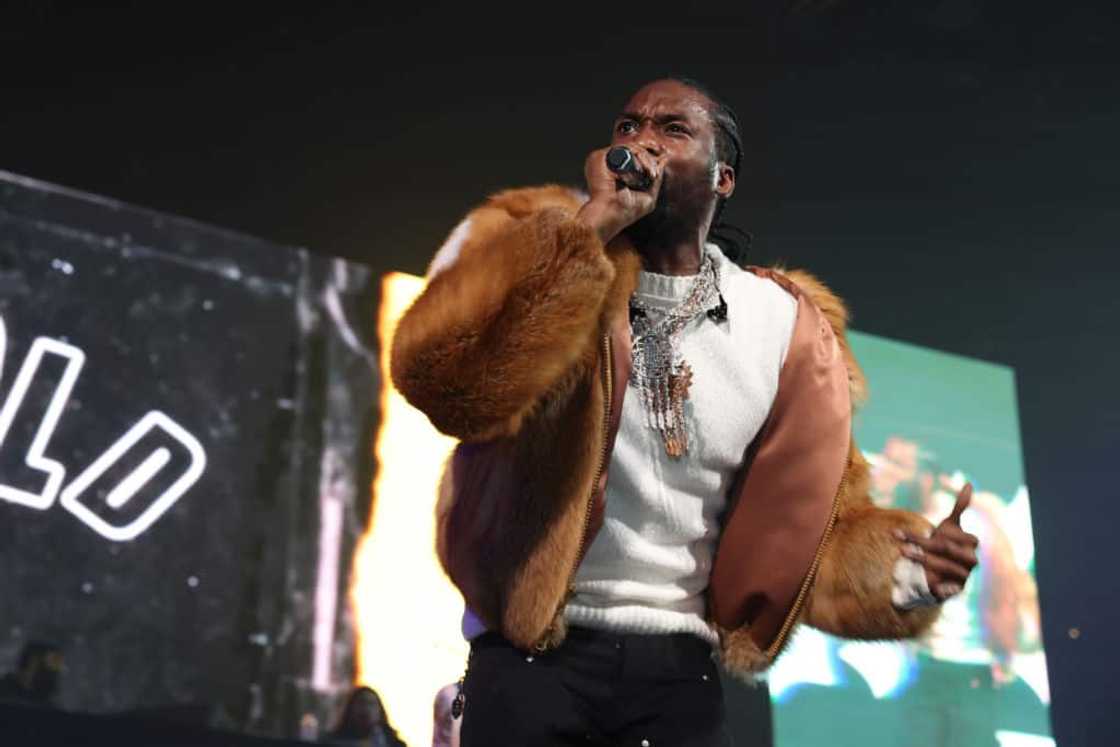 Meek Mill on stage Meek Mill on stage
