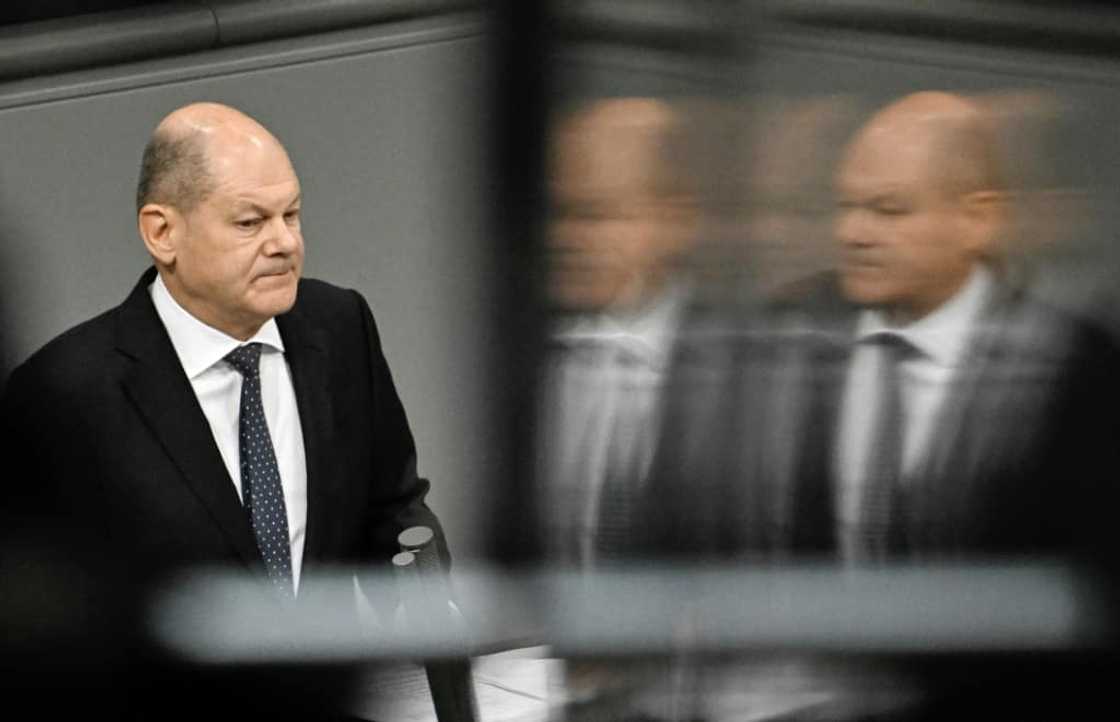 German Chancellor Olaf Scholz's coalition is battling a budget crisis