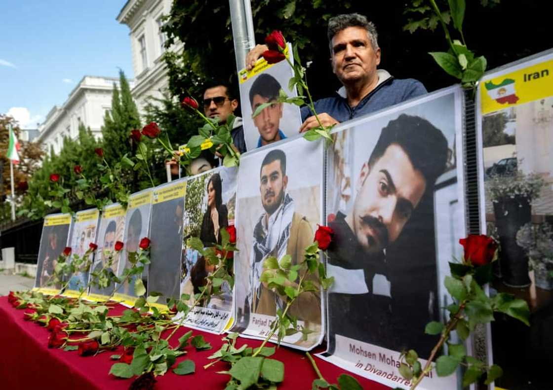 Crowds in cities including Vienna held demonstrations to show support for Iranian protestors