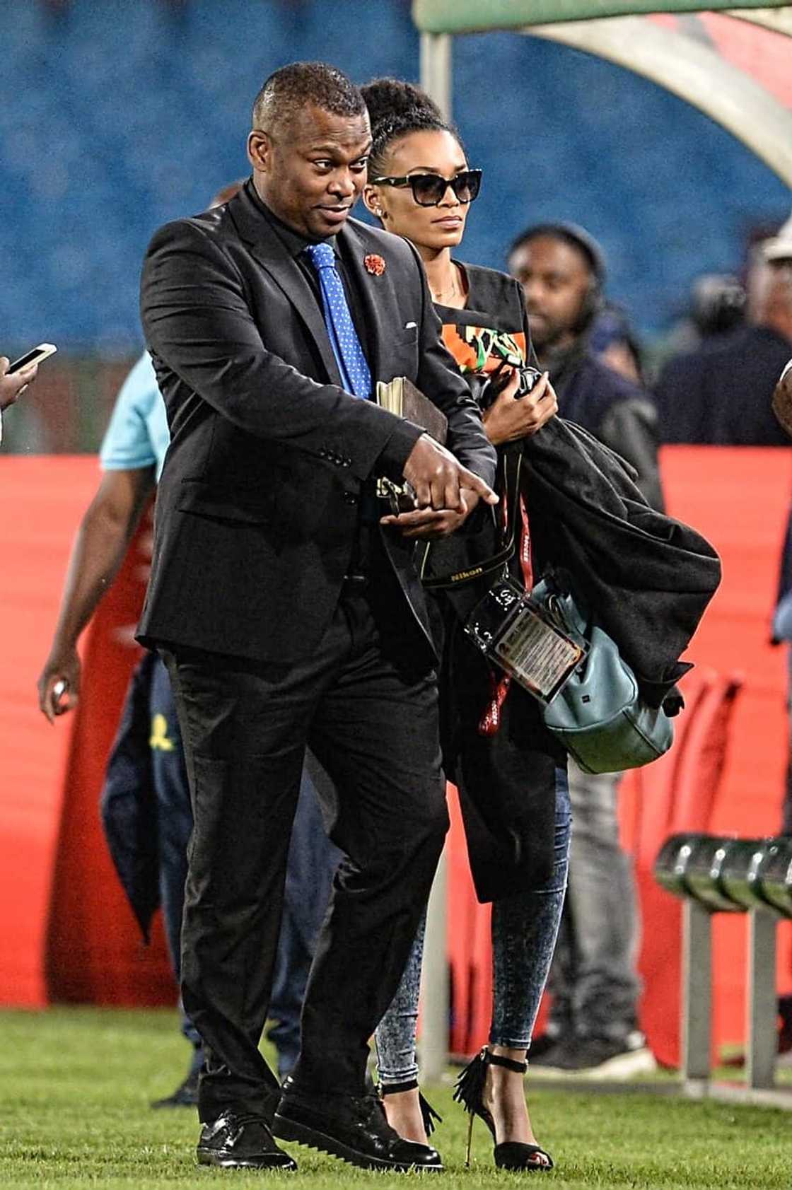 Pearl Thusi and Robert Marawa Pearl Thusi and Robert Marawa