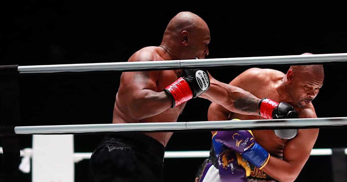 Mike Tyson still packs a punch at 54, fighting to a draw against Roy Jones Jr. Mike Tyson still packs a punch at 54, fighting to a draw against Roy Jones Jr.