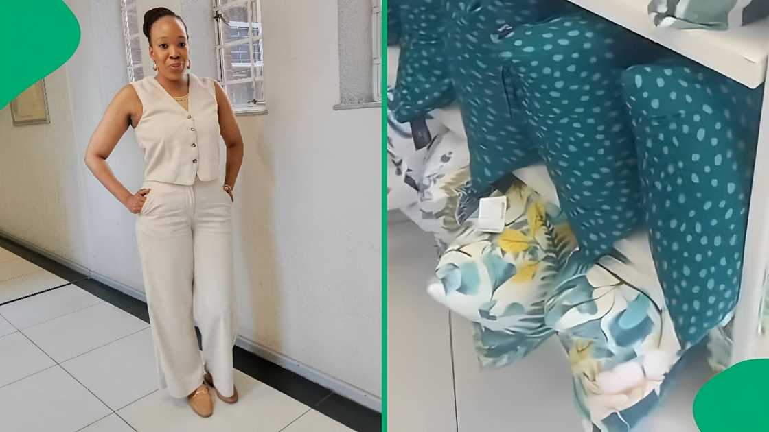 A TikTok video shows a woman unveiling cushion sales at Jet. A TikTok video shows a woman unveiling cushion sales at Jet.