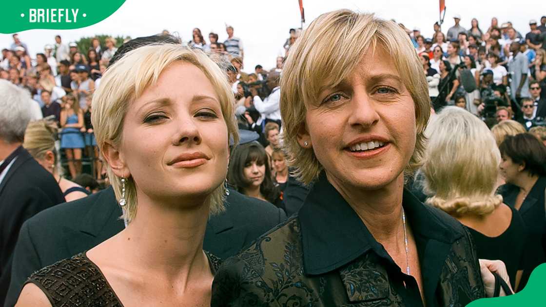 Ellen DeGeneres and Anne Heche in Pasadena