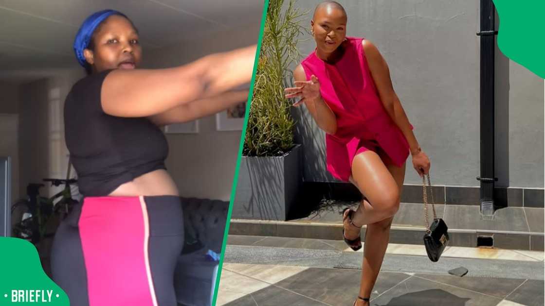 A woman shared her weight loss journey. A woman shared her weight loss journey.