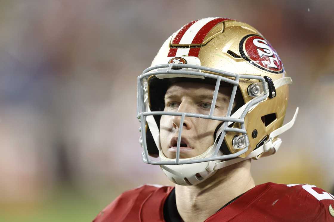 Christian McCaffrey during the NFC Divisional Playoffs Christian McCaffrey during the NFC Divisional Playoffs