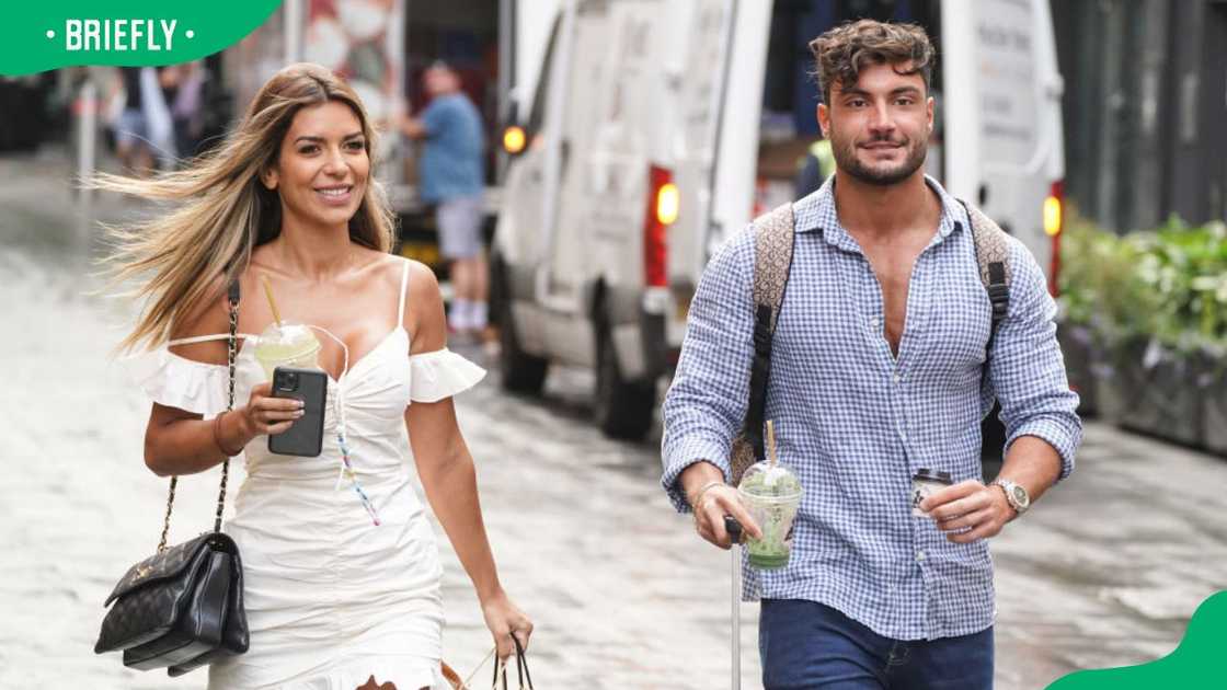 Love Island winners Ekin-Su and Sanclimenti at Global Radio in London Love Island winners Ekin-Su and Sanclimenti at Global Radio in London