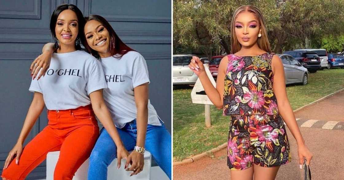Bonang Matheba and Pinky Girl Bonang Matheba and Pinky Girl