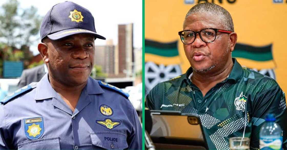 KZN police Commissioner Nhlanhla Mkhwanazi and ANC Secretary-General Fikile Mbalula KZN police Commissioner Nhlanhla Mkhwanazi and ANC Secretary-General Fikile Mbalula