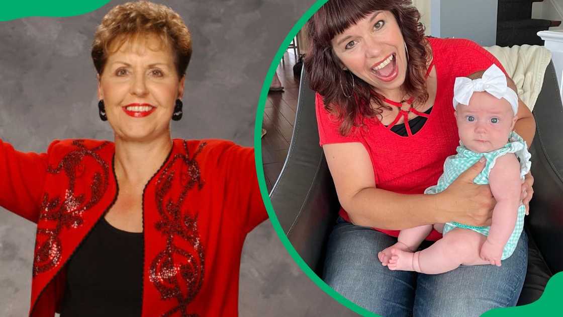 Joyce Meyer Ministries' president Joyce (L). Celebrity daughter Sandra Ellen McCollom (R) Joyce Meyer Ministries' president Joyce (L). Celebrity daughter Sandra Ellen McCollom (R)