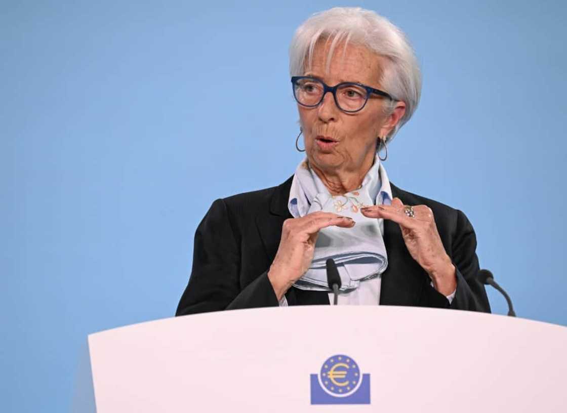 Christine Lagarde, president of the European Central Bank, pictured at a press conference in Frankfurt am Main, Germany, on April 11, 2024 Christine Lagarde, president of the European Central Bank, pictured at a press conference in Frankfurt am Main, Germany, on April 11, 2024